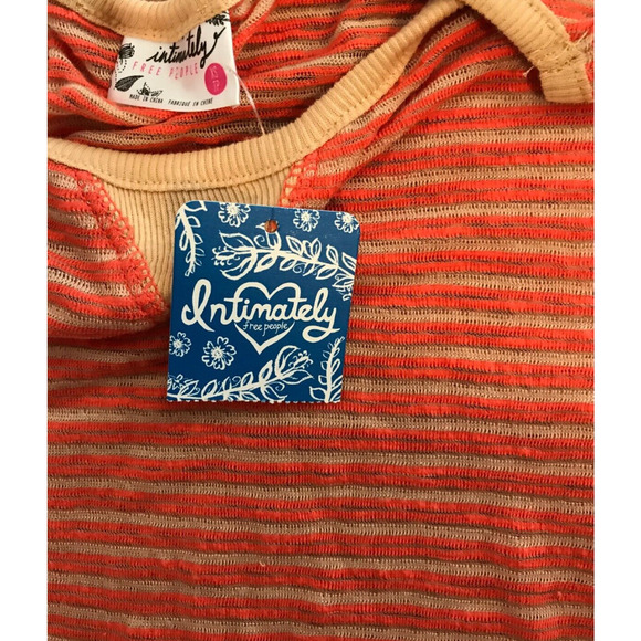 Free People Intimately Nude Combo Striped Sheer Slim Top - Extra Small - NWT - Picture 8 of 10